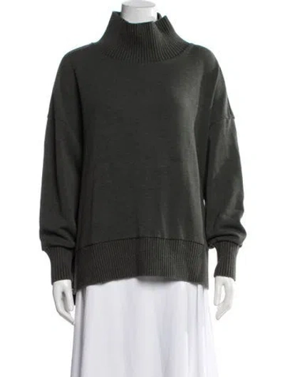 Pre-owned Varley Turtleneck Sweater In Green