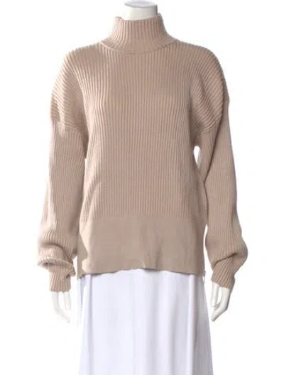 Pre-owned Varley Turtleneck Sweater In Neutral