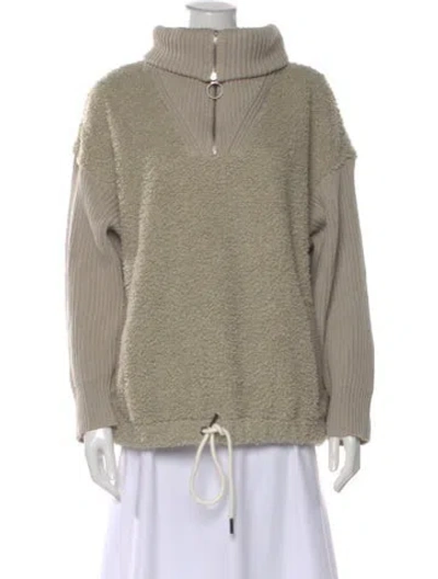 Pre-owned Varley Turtleneck Sweater In Neutral
