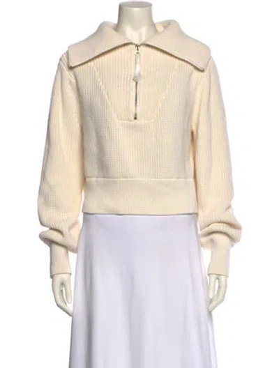 Pre-owned Varley Turtleneck Sweater In Neutral