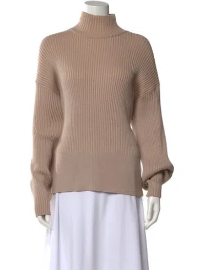 Pre-owned Varley Turtleneck Sweater In Neutral