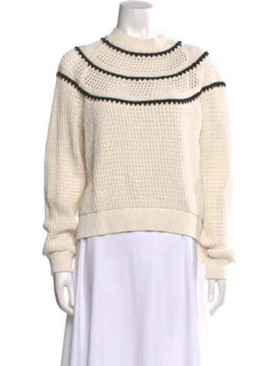 Pre-owned Varley Turtleneck Sweater In Neutral