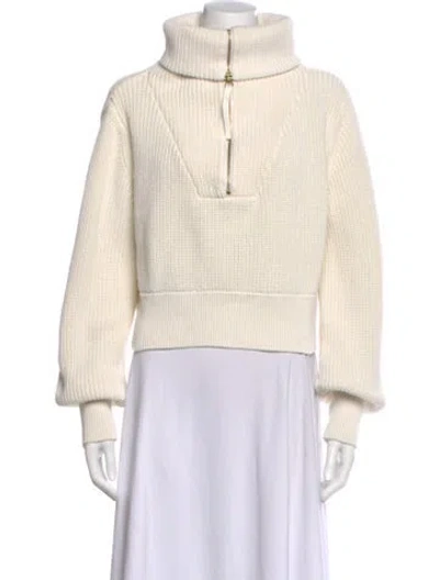 Pre-owned Varley Turtleneck Sweater In Neutral