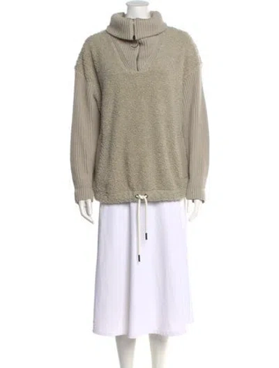Pre-owned Varley Turtleneck Sweater In Neutral