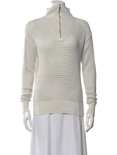 Pre-owned Varley Turtleneck Sweater In Neutral