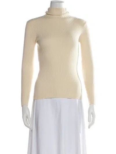 Pre-owned Varley Turtleneck Sweater In Neutral