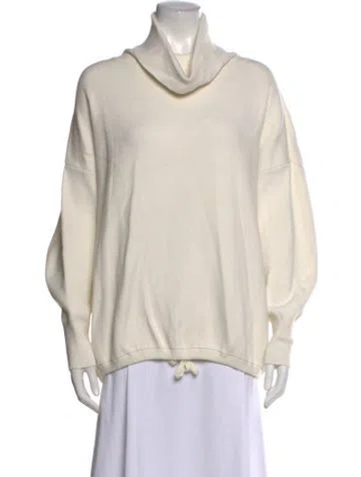 Pre-owned Varley Turtleneck Sweater In Neutral