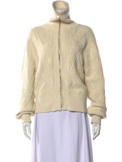 Pre-owned Varley Turtleneck Sweater In Neutral