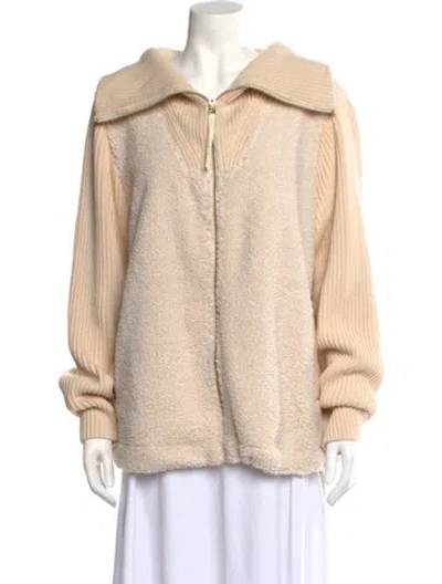 Pre-owned Varley Turtleneck Sweater In Neutral