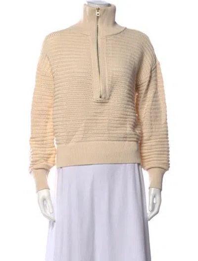 Pre-owned Varley Turtleneck Sweater In Neutrals