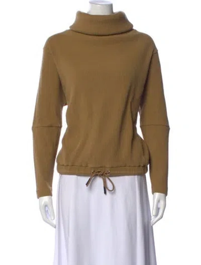 Pre-owned Varley Turtleneck Sweater In Neutrals