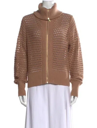 Pre-owned Varley Turtleneck Sweater In Neutrals