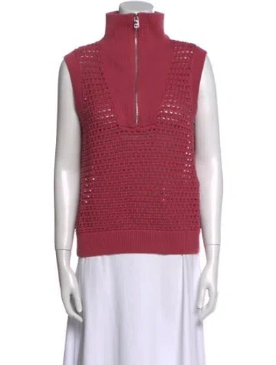 Pre-owned Varley Turtleneck Sweater In Pink