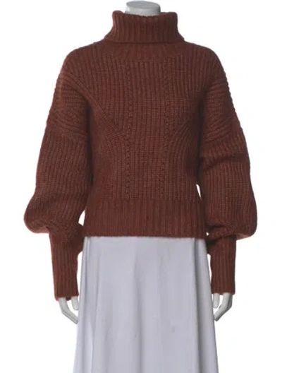 Pre-owned Varley Turtleneck Sweater In Red
