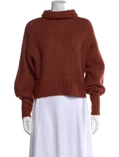 Pre-owned Varley Turtleneck Sweater In Red
