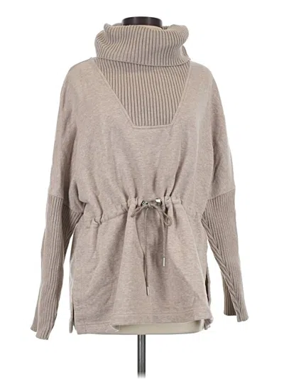 Pre-owned Varley Turtleneck Sweater In Tan