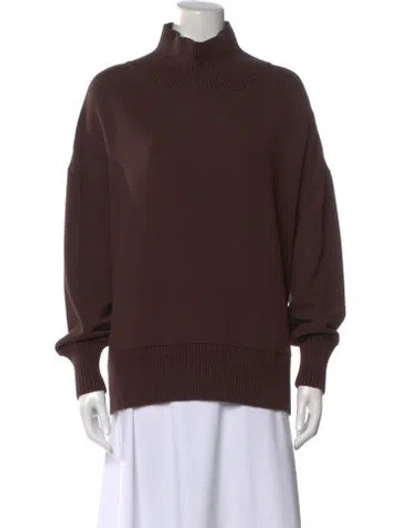 Pre-owned Varley Turtleneck Sweater W/ Tags In Brown