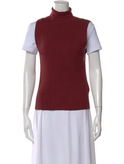 Pre-owned Varley Turtleneck Sweater W/ Tags In Burgundy
