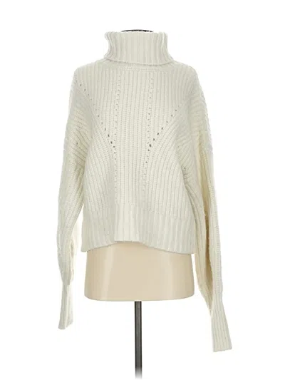 Pre-owned Varley Turtleneck Sweater In White