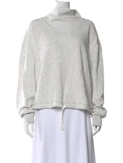 Pre-owned Varley Turtleneck Sweater In White