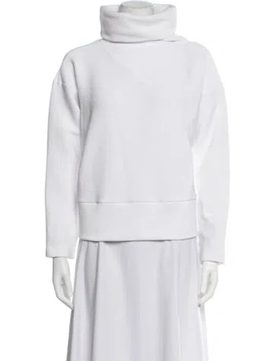Pre-owned Varley Turtleneck Sweater In White