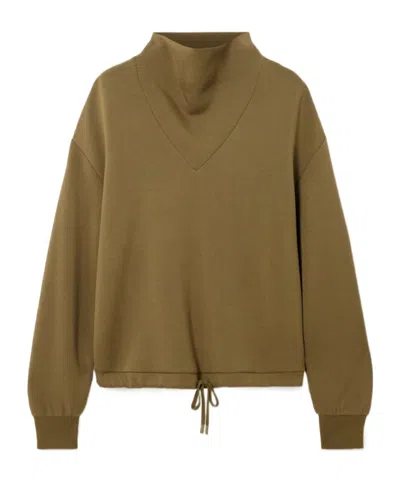 Varley Turtleneck Sweatshirt In Brown
