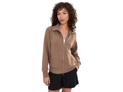 Varley Tyde Zip Through Sweat In Blue