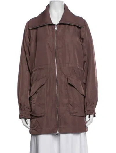 Pre-owned Varley Utility Jacket In Brown