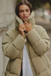Varley Valencia Down Puffer Coat Jacket In Neutral