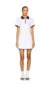 Varley Valentina Court Polo Mini Dress In White