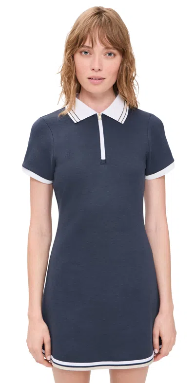 Varley Valentina Court Dress Blue Nights