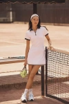 Varley Valentina Court Polo Mini Dress In White