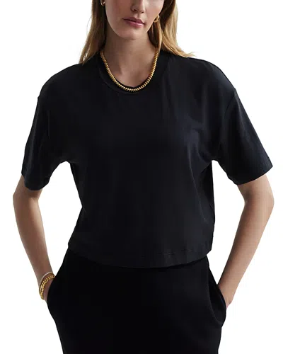 Varley Venice Easy Cropped Tee In Black