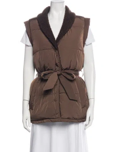 Pre-owned Varley Vest In Brown