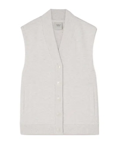 Varley Vicky V-neck Gilet In Gray