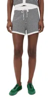 Varley Cotton Knitted Villiers Shorts In Multi