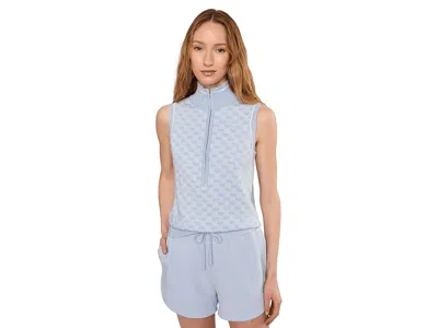 Varley Vincent 1/2 Zip Knit In Blue