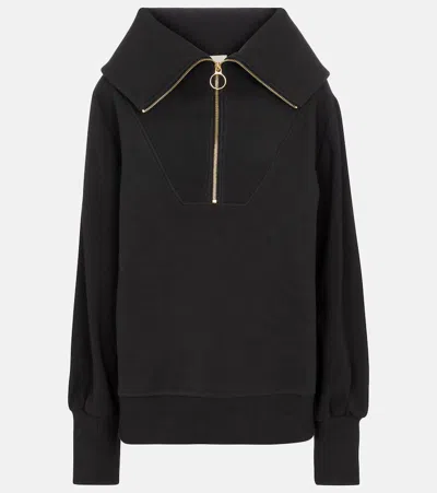 Varley Vine Cotton-blend Sweatshirt In Black