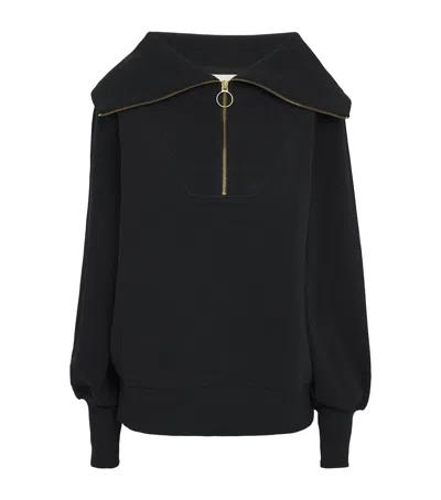 Varley Vine Half-zip Sweatshirt In Black