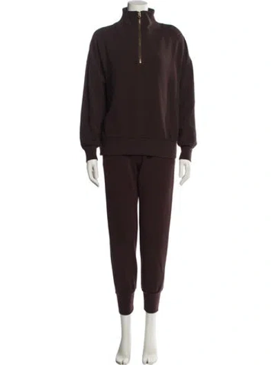 Pre-owned Varley Virgin Wool Pant Set In Brown