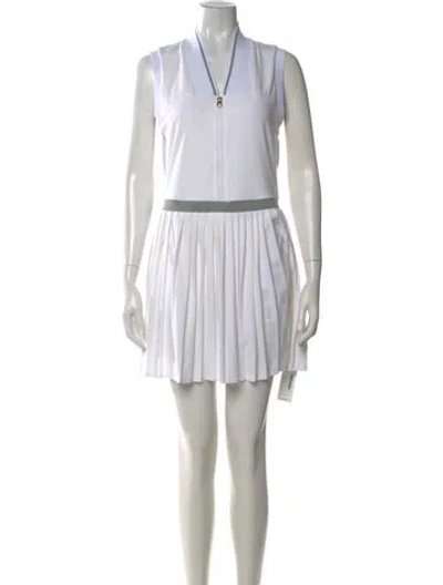 Pre-owned Varley V-neck Mini Dress In Multi