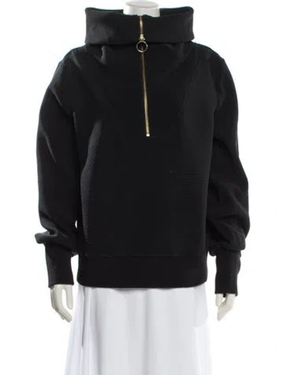 Pre-owned Varley V-neck Sweater In Black