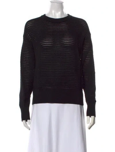 Pre-owned Varley V-neck Sweater In Black