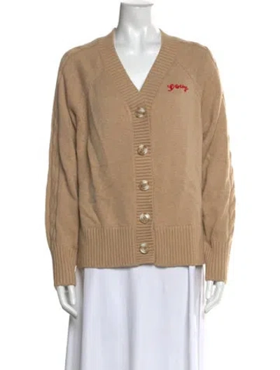 Pre-owned Varley V-neck Sweater In Neutral