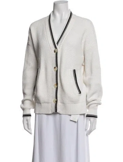 Pre-owned Varley V-neck Sweater In Neutrals
