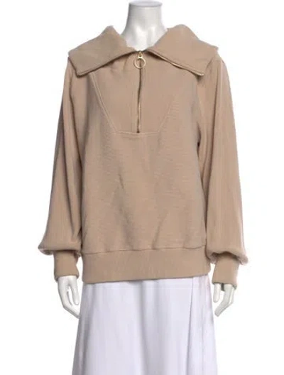 Pre-owned Varley V-neck Sweater In Neutrals