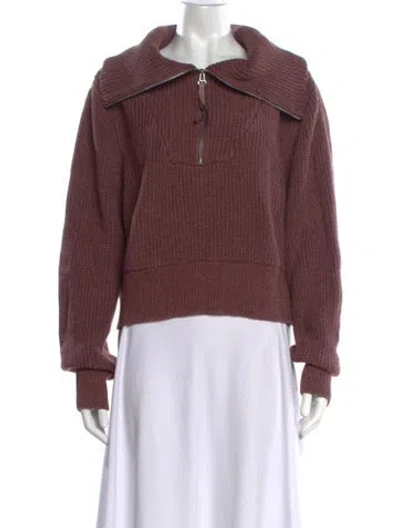 Pre-owned Varley V-neck Sweater In Neutrals