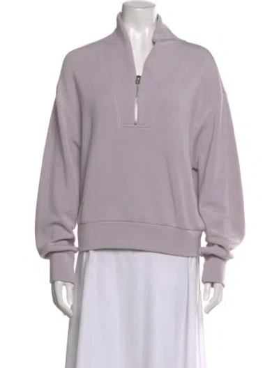 Pre-owned Varley V-neck Sweater In Purple