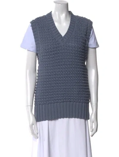 Pre-owned Varley V-neck Sweater W/ Tags In Blue