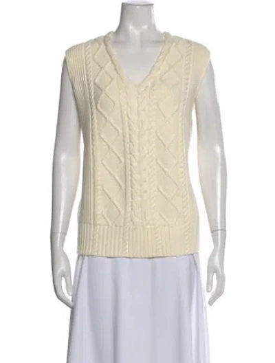 Pre-owned Varley V-neck Sweater W/ Tags In Neutral